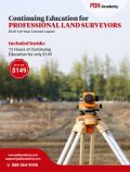 PDH Academy 2022 Continuing Education for Professional Land Surveyors booklet